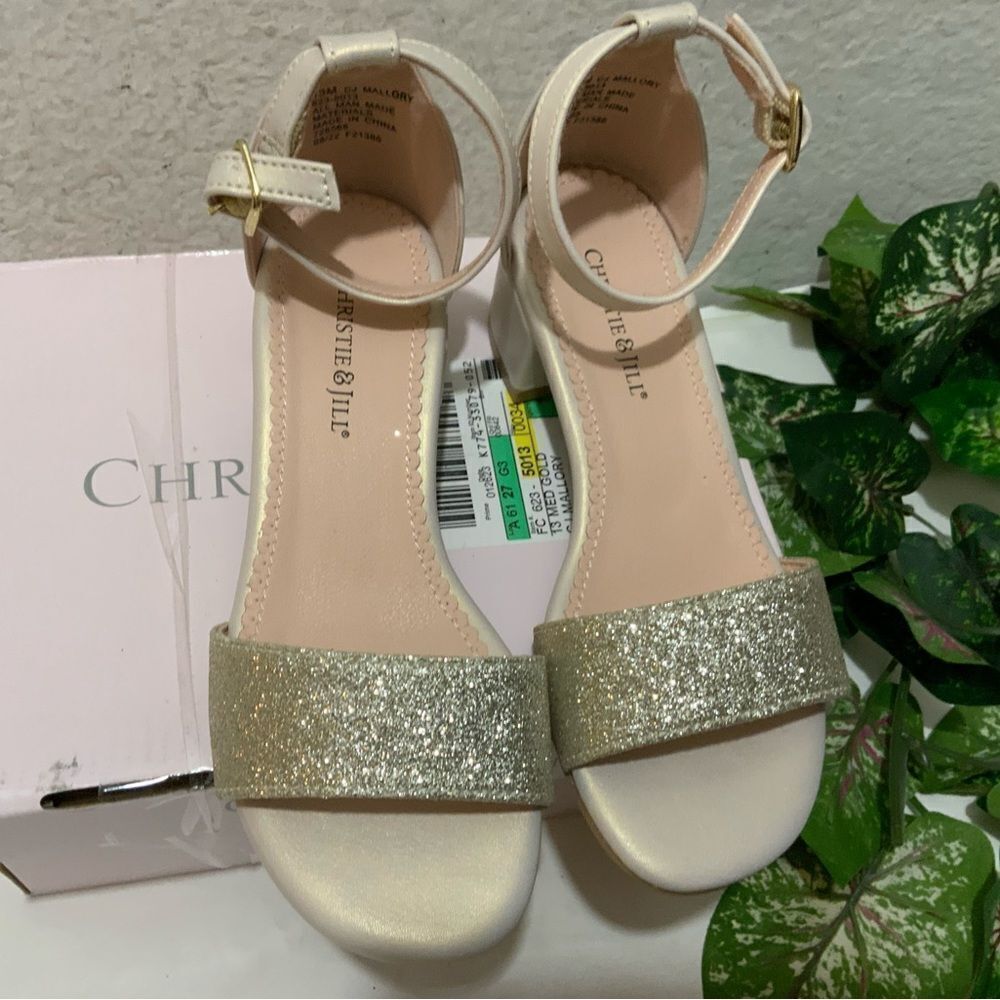 Christie & Jill Little & Big Girls Mallory Block Heel Pumps